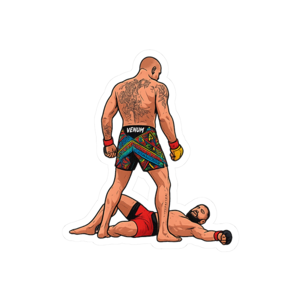 Poatan Pereira UFC 303 KO Jiri Prochazka Bold Sticker - alternate angle 3, merchandise