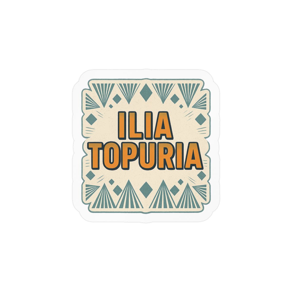 Ilia Topuria Bold UFC Fighter Sticker Vinyl Decal - alternate angle 1, merchandise