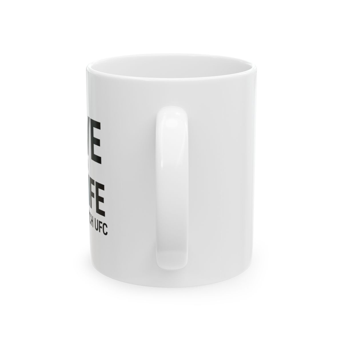 Wife Lets Me Watch UFC | UFC Fan Mug, Husband Humor Cup, MMA Gift - alternate angle 3, merchandise