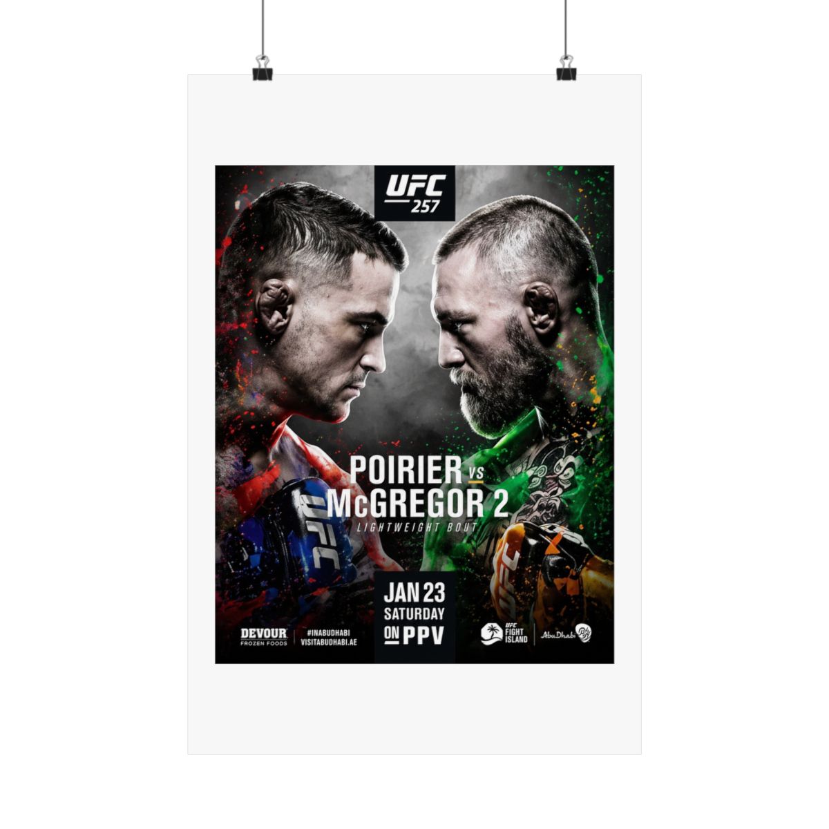 UFC "257" Poster - Official Posters & Wall Art merchandise