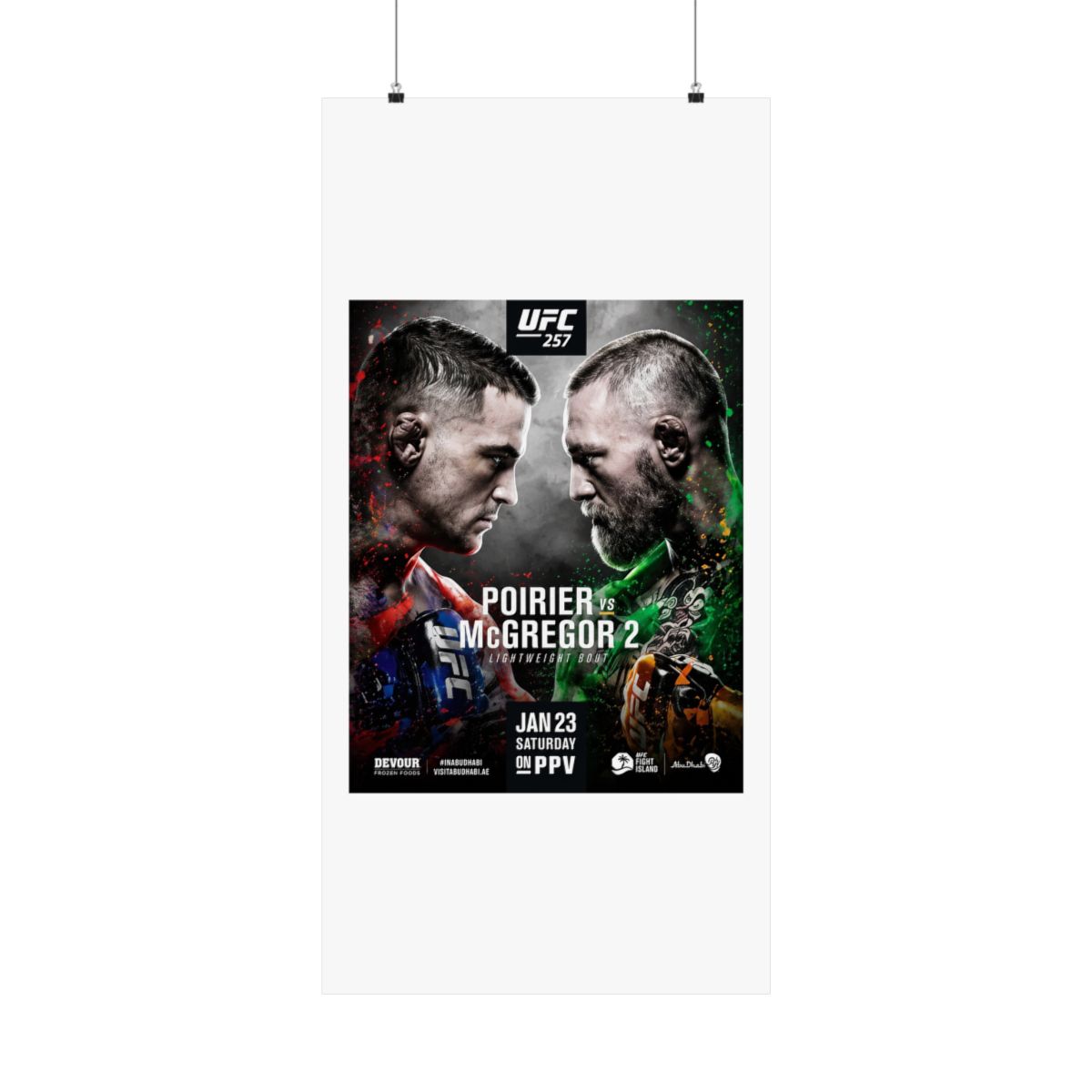 UFC "257" Poster - alternate angle 2, merchandise