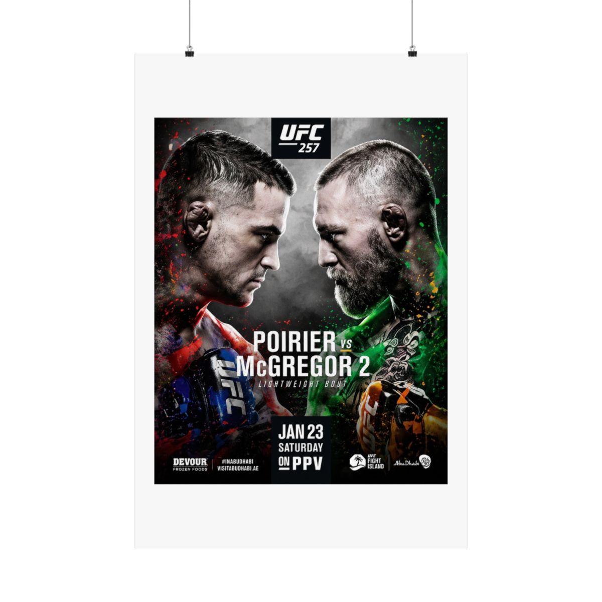 UFC "257" Poster - alternate angle 1, merchandise