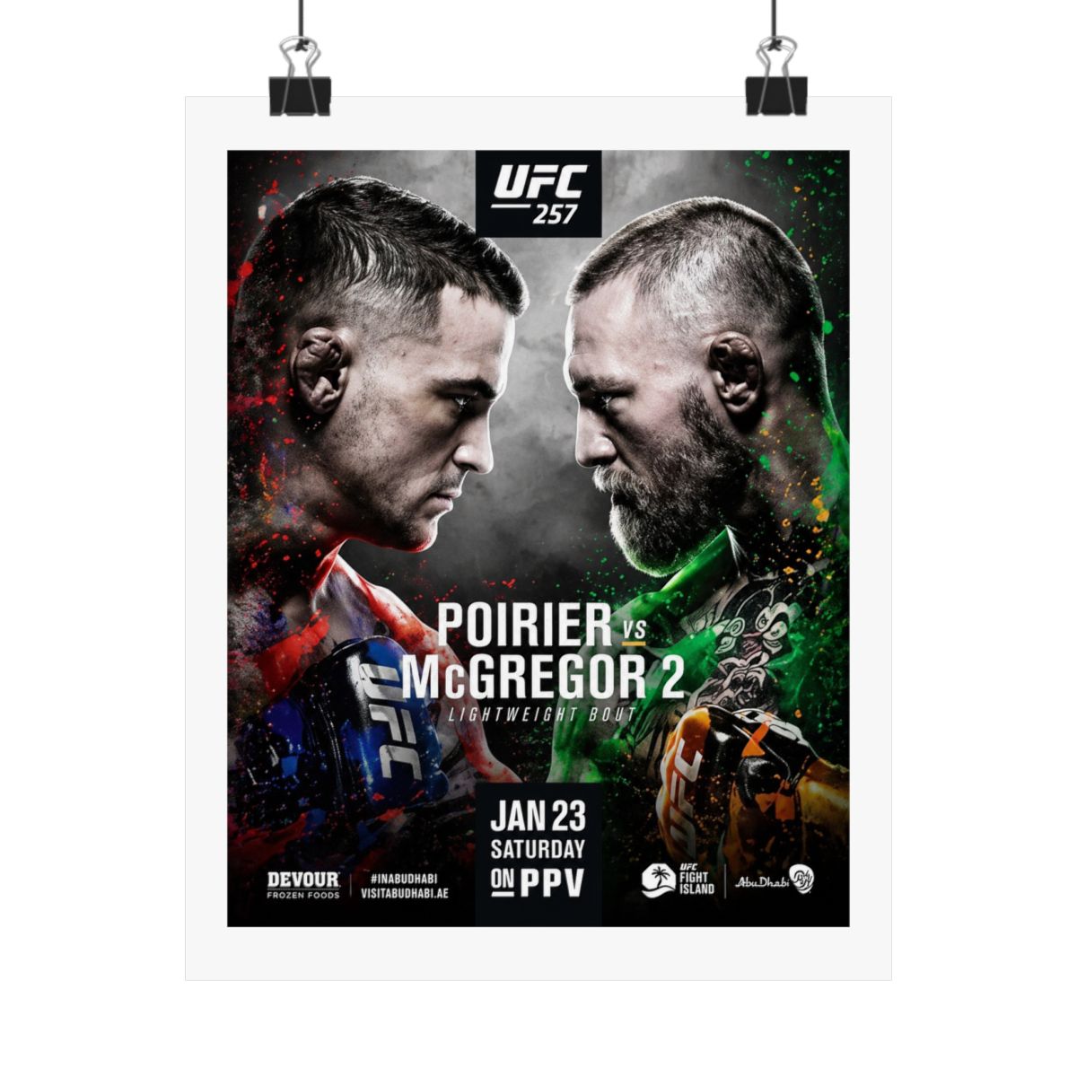 UFC "257" Poster - alternate angle 4, merchandise